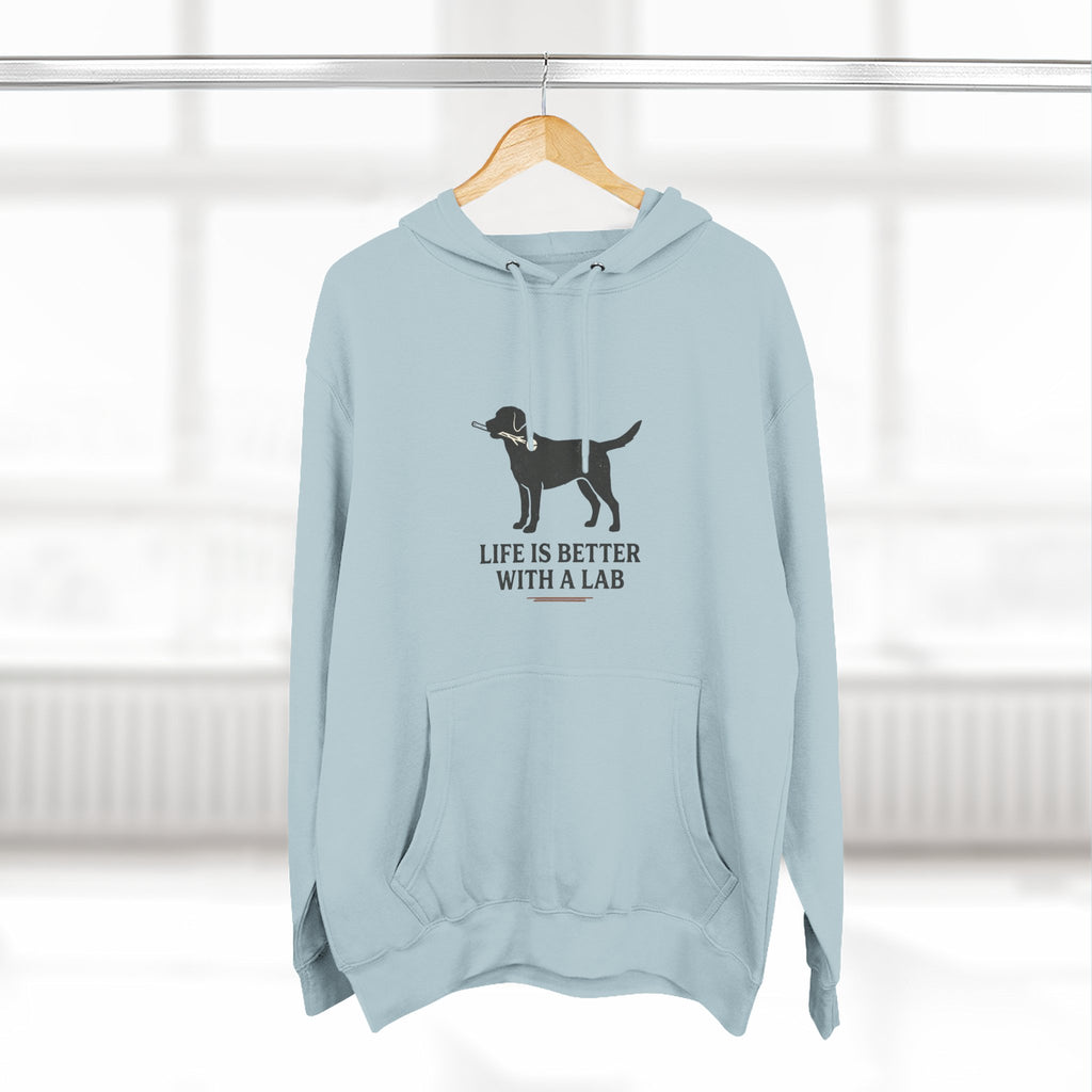 Three-Panel Fleece Hoodie