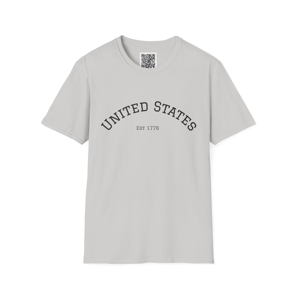 United States EST 1776 T-Shirt | Patriotic Vintage Script Tee