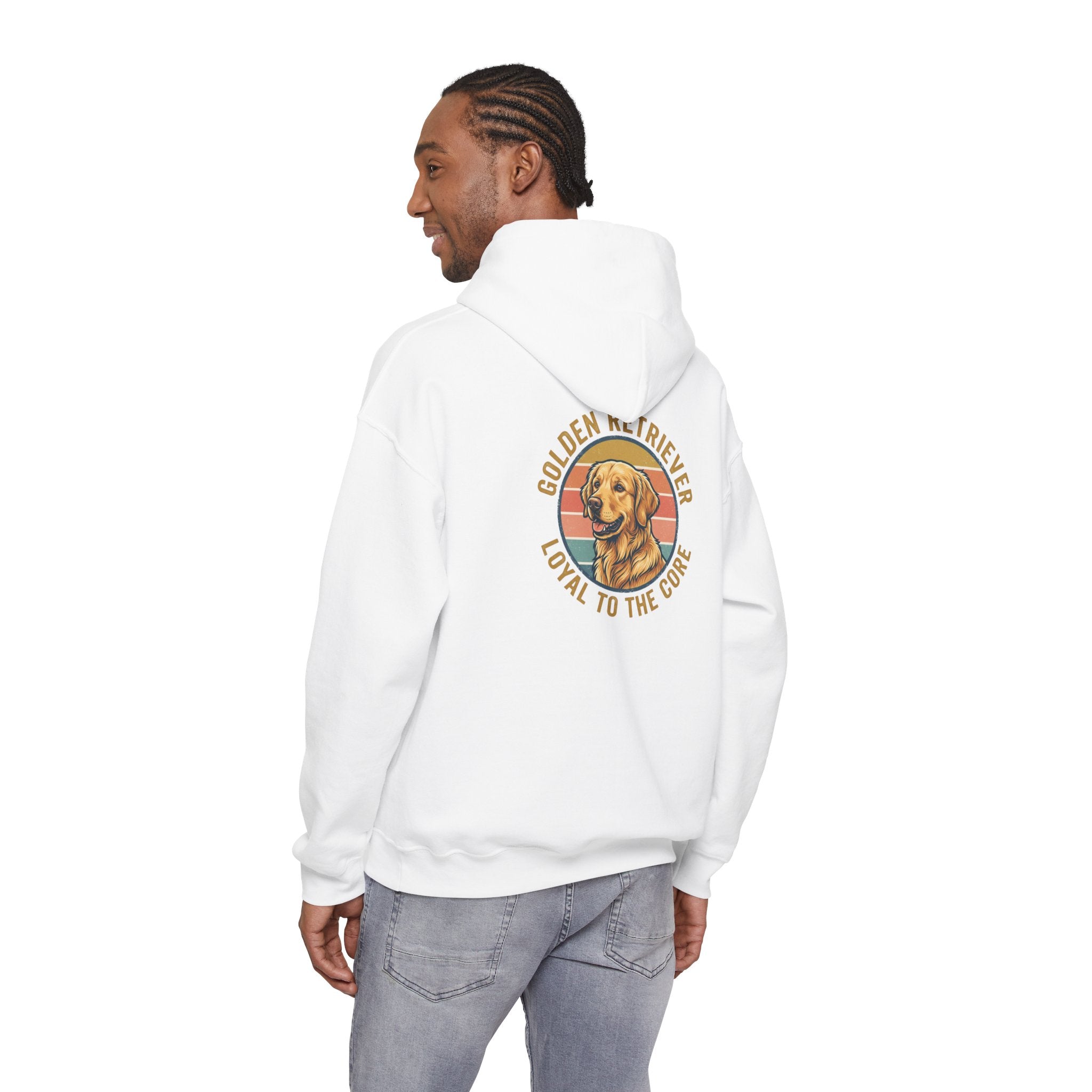 Golden Retriever Hoodie — "Loyal to the Core" Dog Lover Pullover