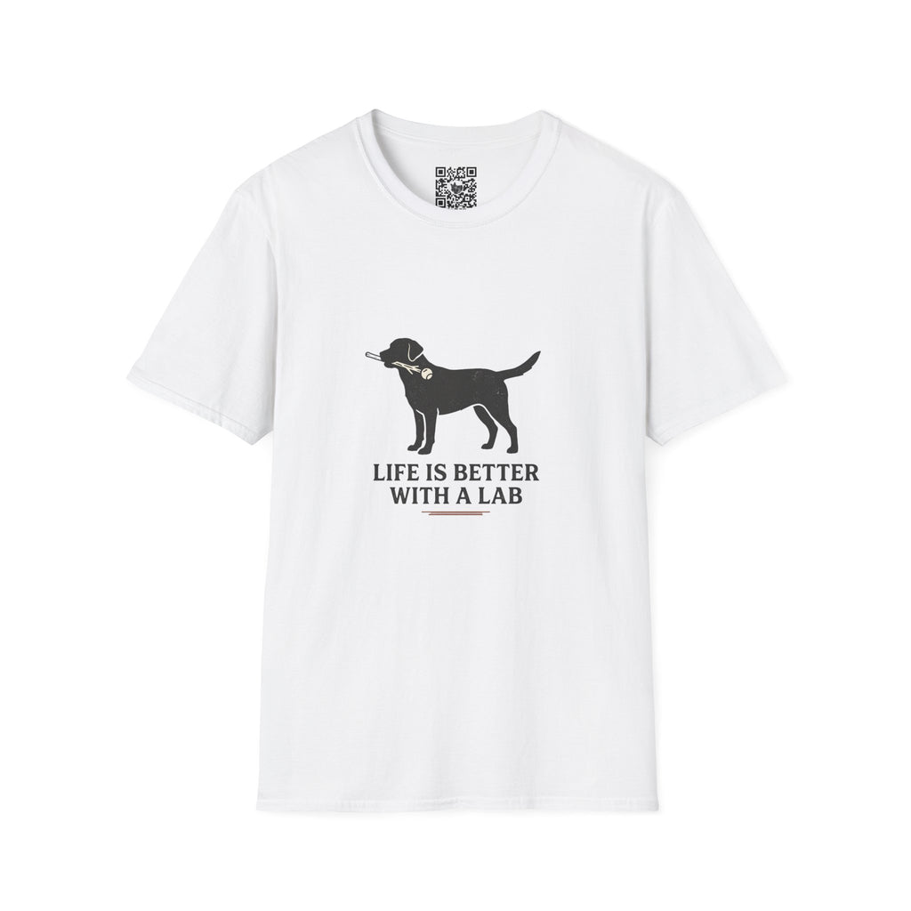 Lab Retriever T-Shirt — "Life Is Better With a Lab" Dog Lover Tee