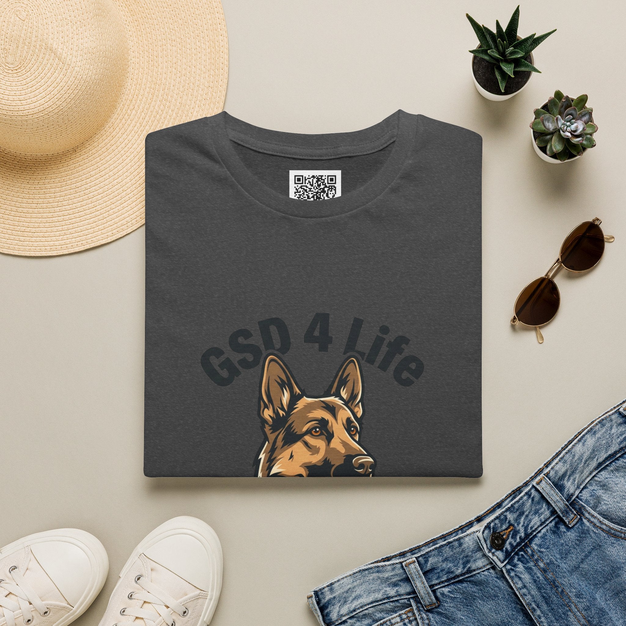 GSD 4 Life — "My Husband is the Spare Human" Dog Lover Tee