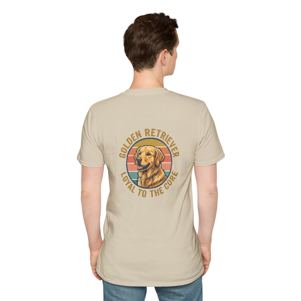Golden Retriever Good Boy Club Print T-Shirt
