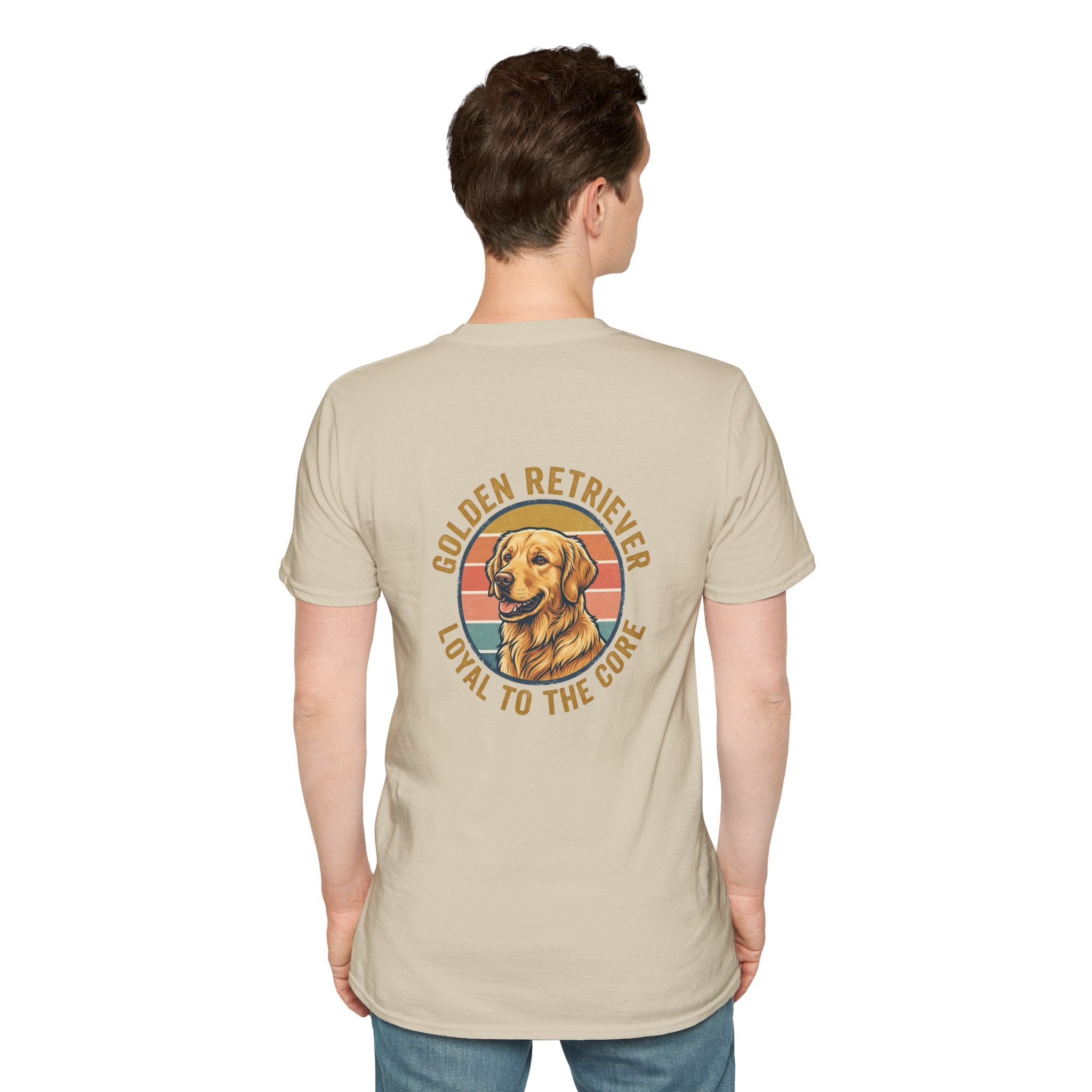 Golden Retriever Good Boy Club Print T-Shirt