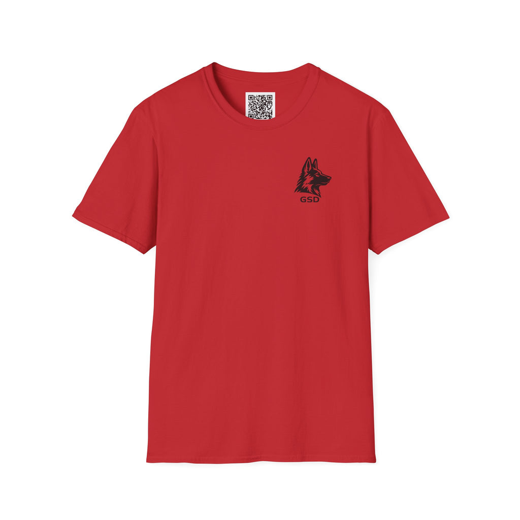 German Shepherd "I can run 30 MPH...What's your super power?" T‑Shirt