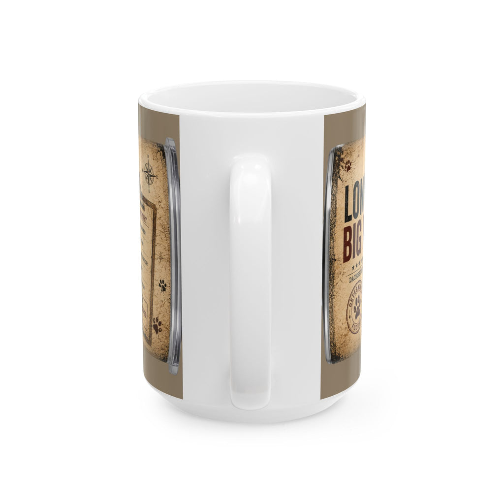 Dachshund Vintage Mug – “Long Dog, Big Dreams” 11oz/15oz