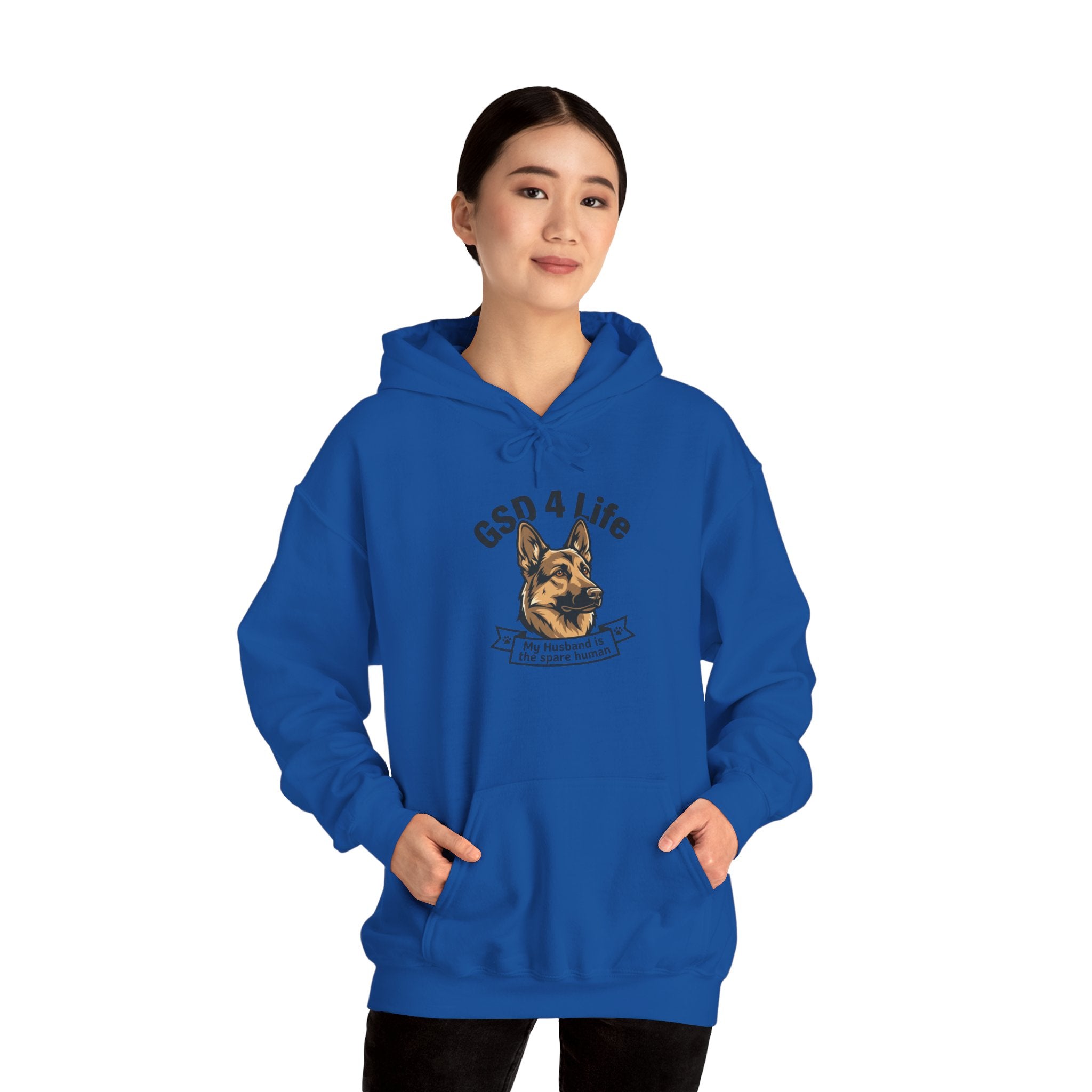 GSD 4 Life Hoodie — my husband is the spare human