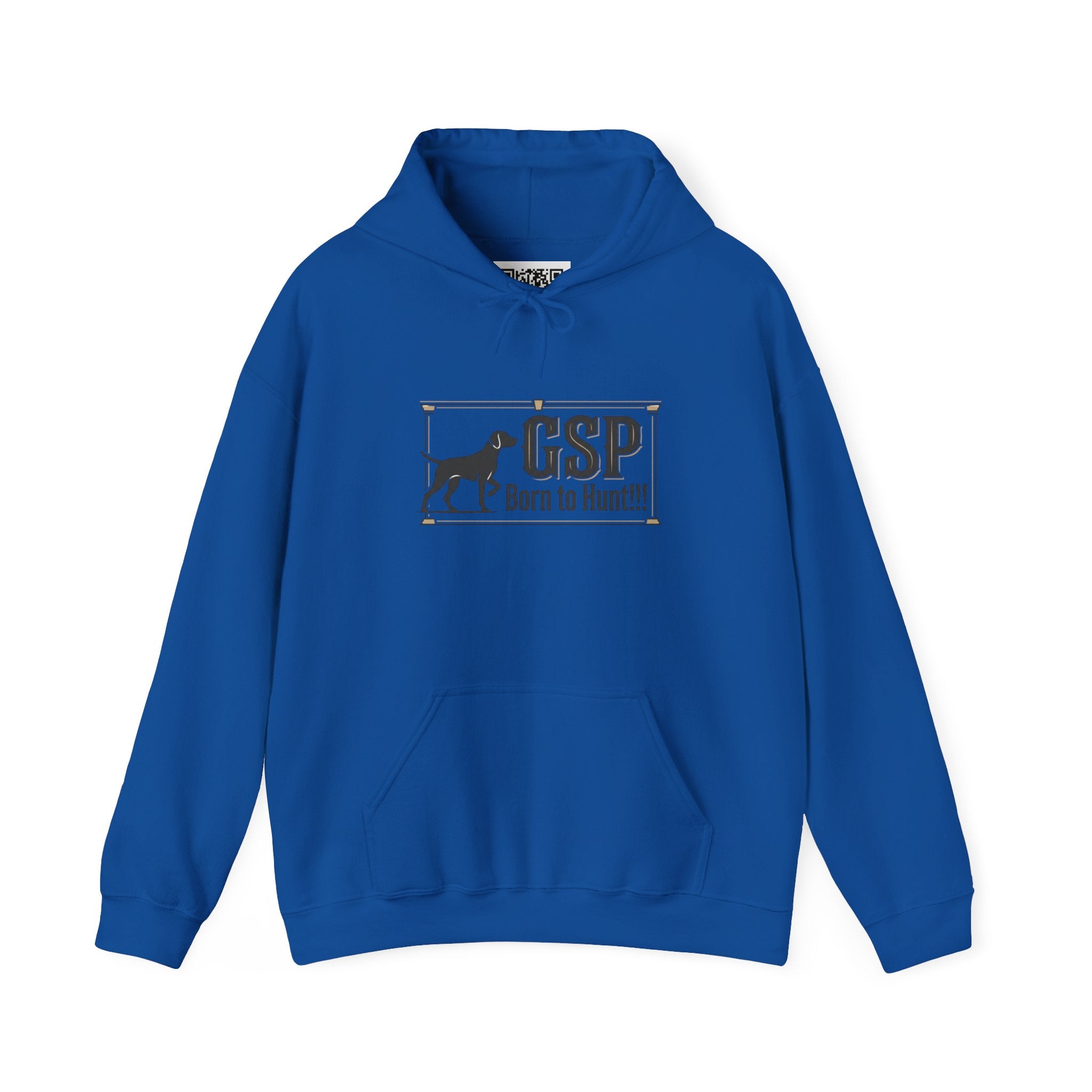 GSP 'Born to Hunt' Hoodie — German Shorthaired Pointer Blueprint Design