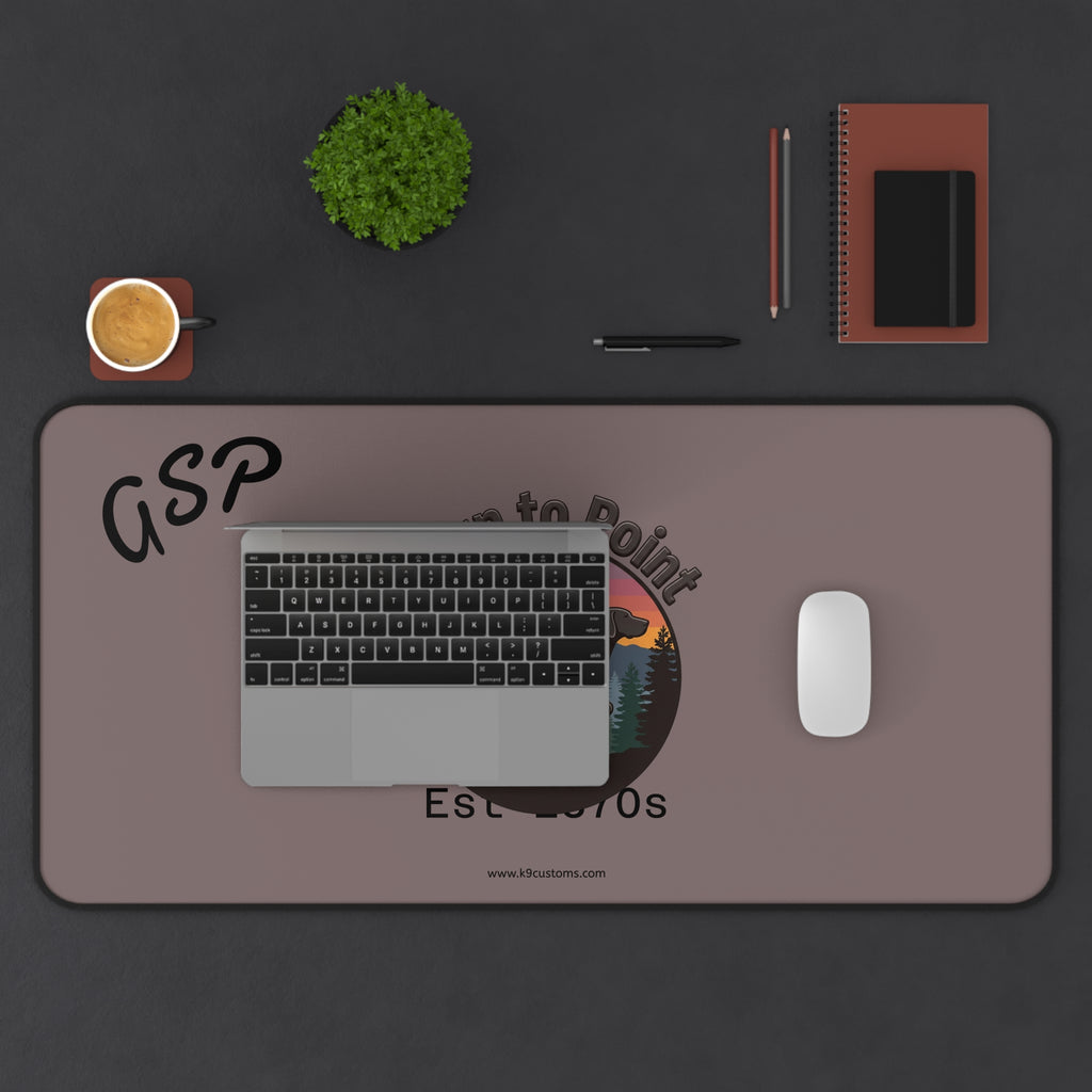 German Shorthaired Pointer Desk Mat — "Born to Point" Est. 1870s Mousepad