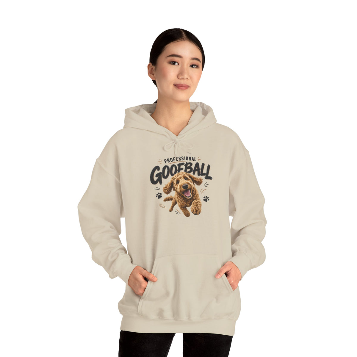 "Professional Goofball" Playful Dog Graphic Pullover