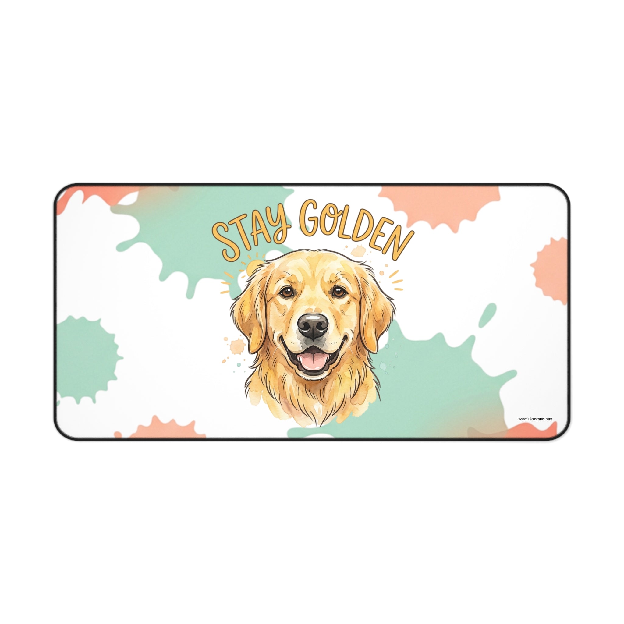 Stay Golden Golden Retriever Desk Mat