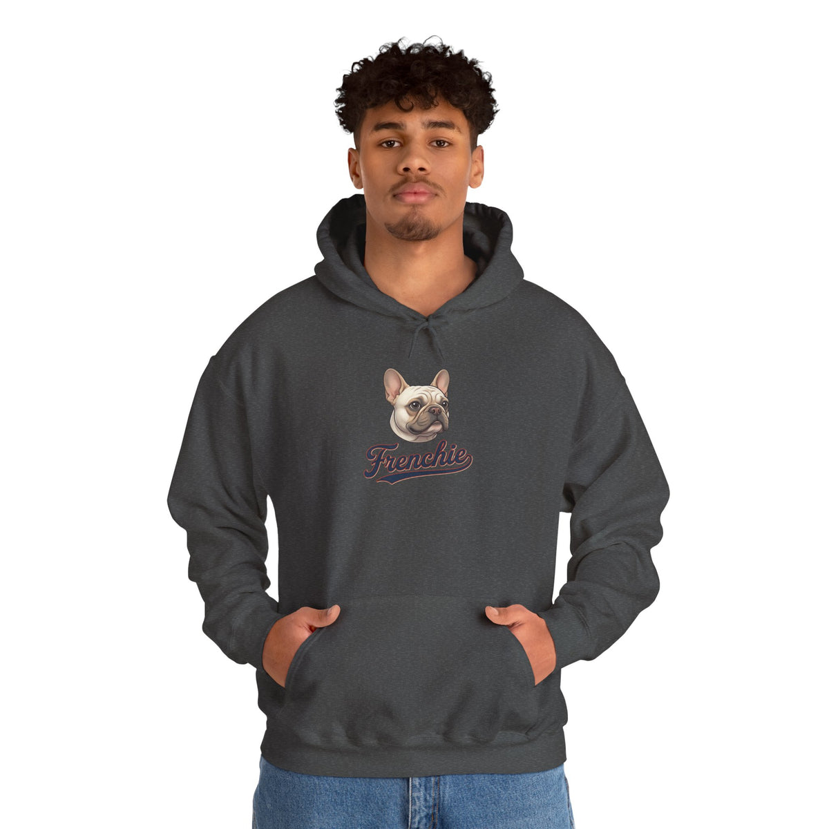 Frenchie Hoodie 90% Energy — Graphic Pullover