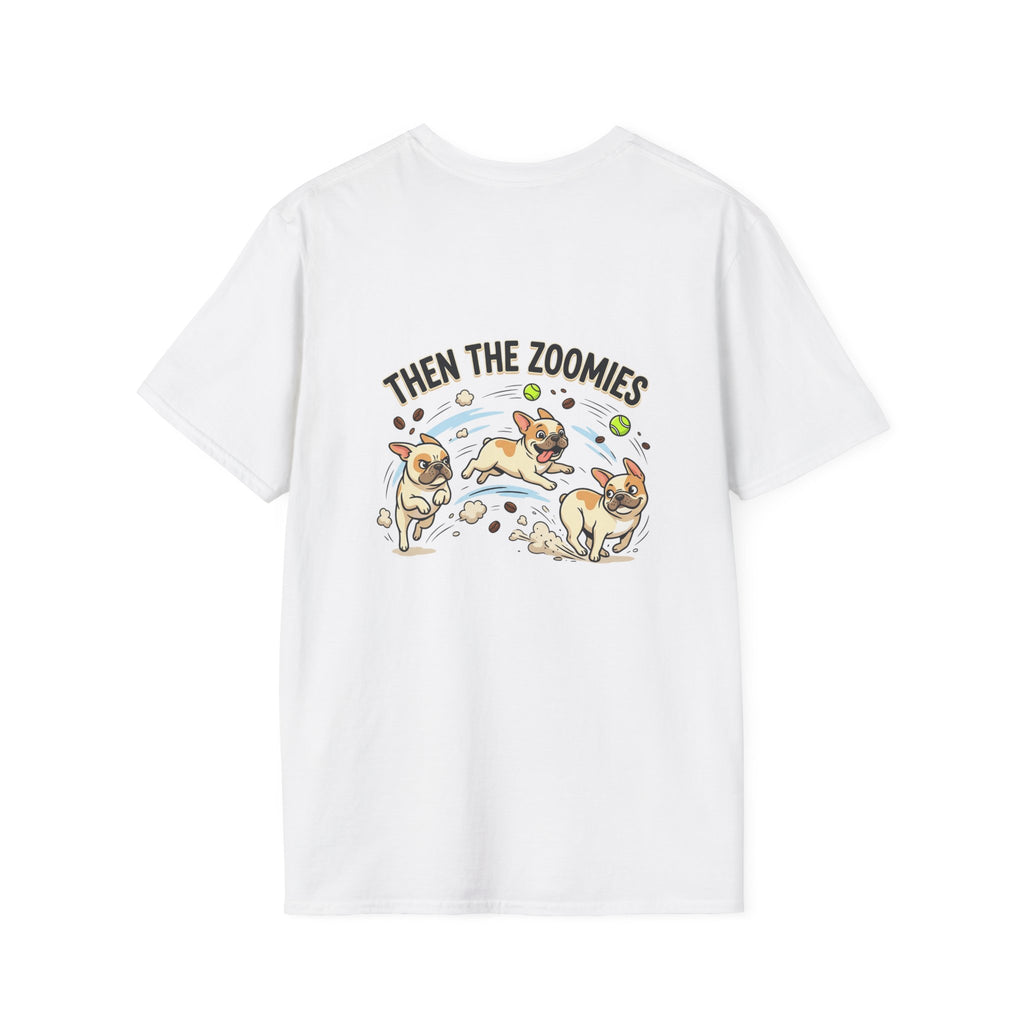 French Bulldog "Coffee First" T-Shirt