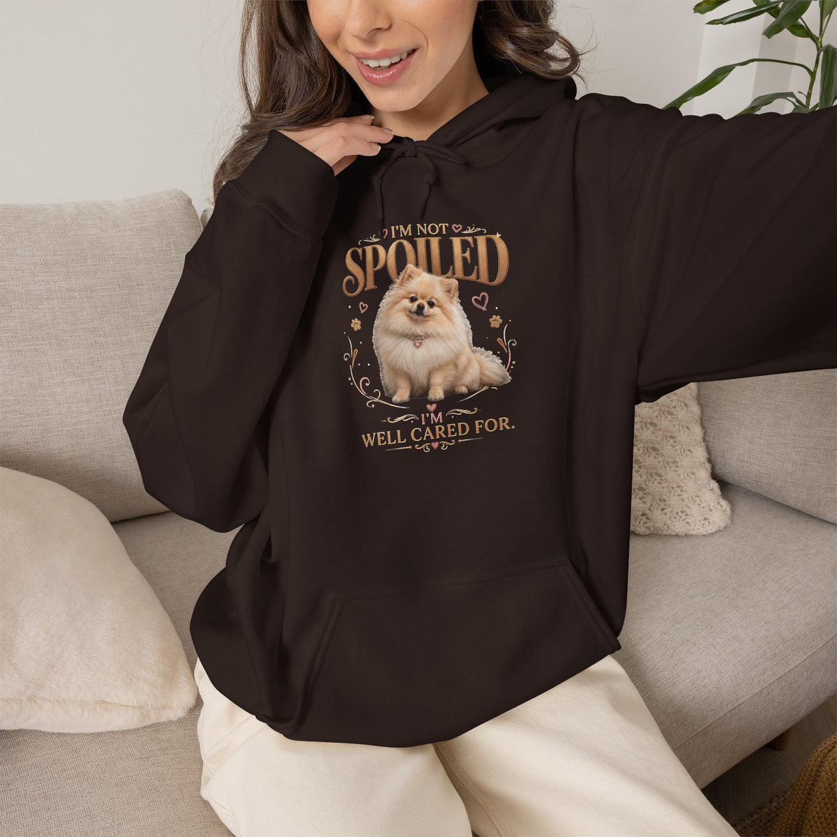 Pomeranian “Spoiled & Well Cared For” Hoodie