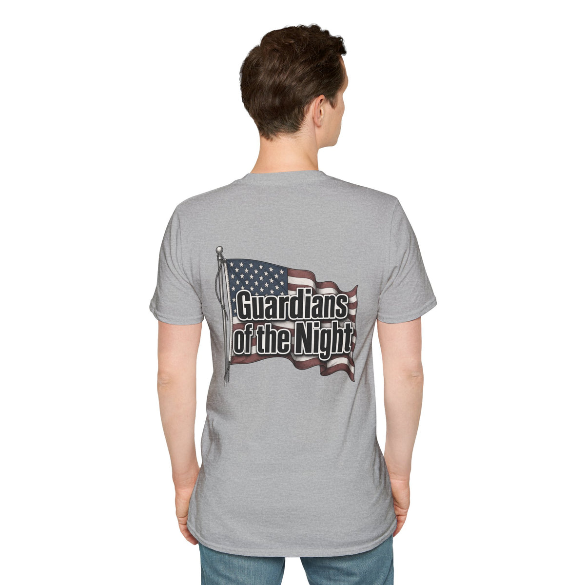 Guardians of the Night T-Shirt — Minimal Chest Text Tee