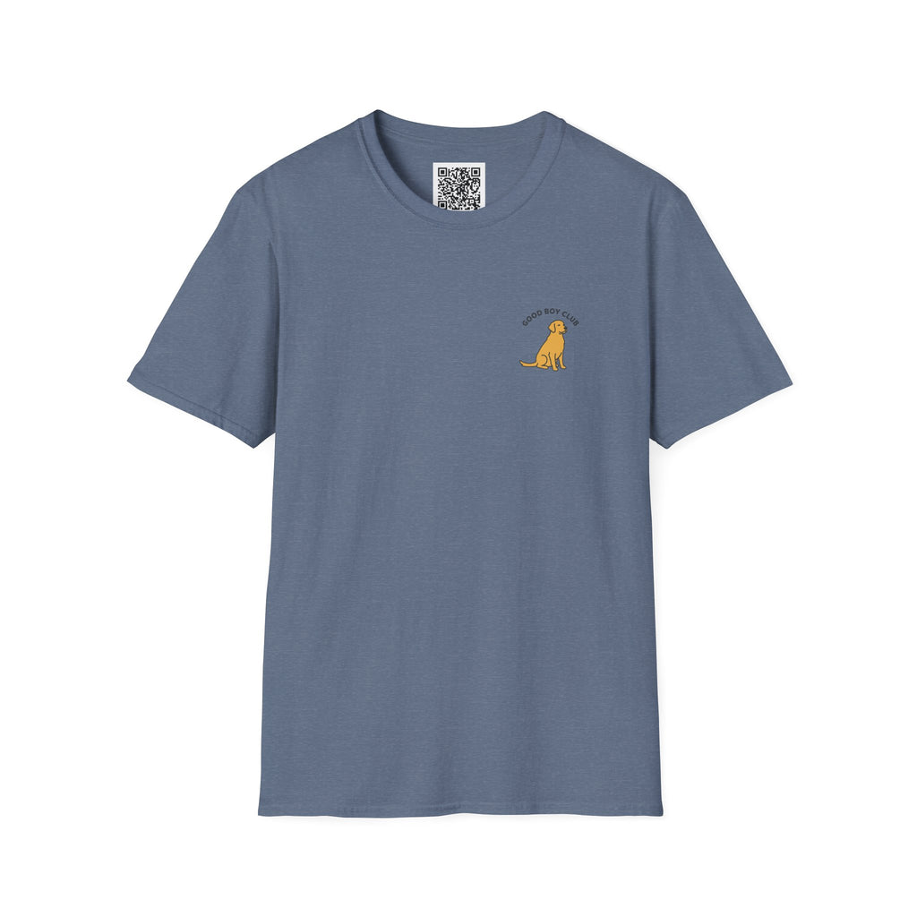 Golden Retriever Good Boy Club Print T-Shirt