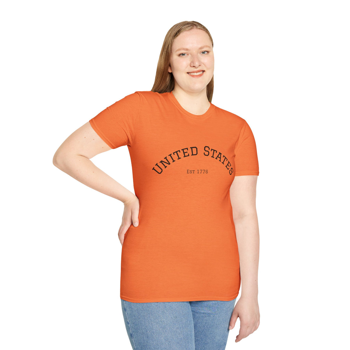 United States EST 1776 T-Shirt | Patriotic Vintage Script Tee
