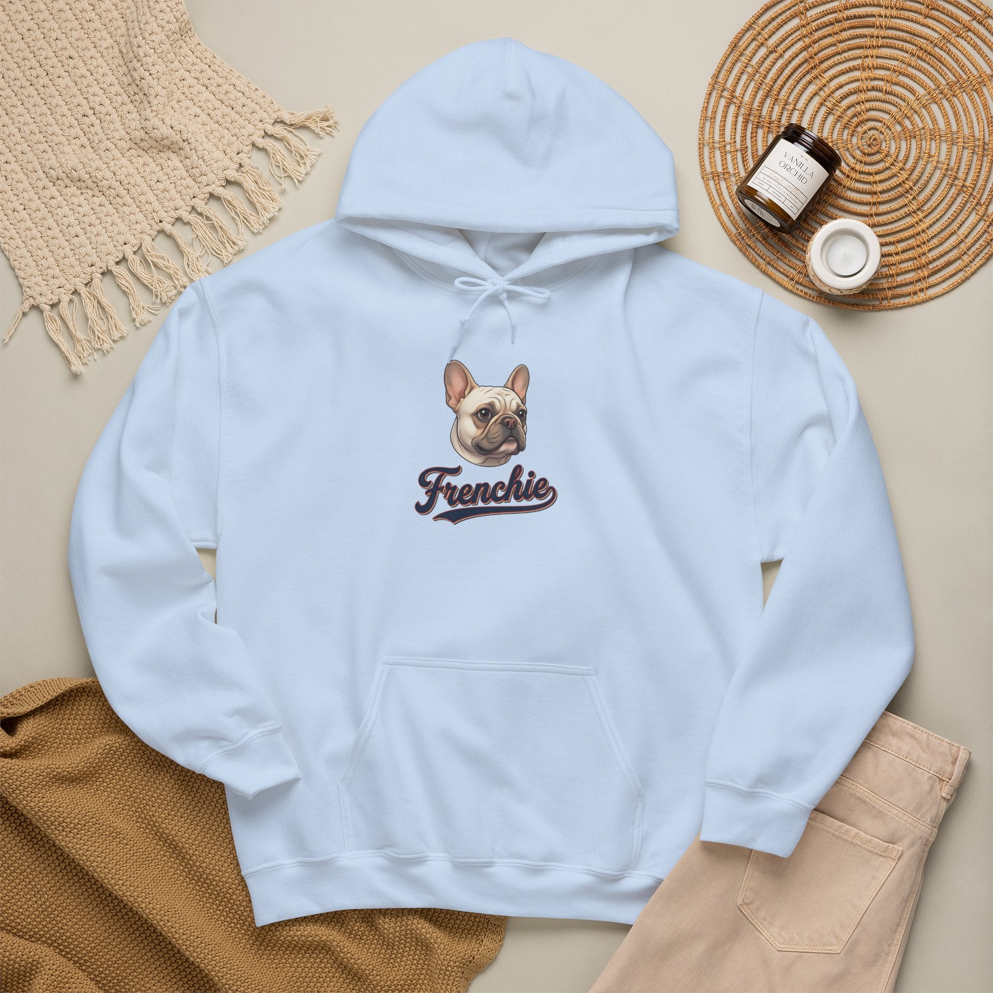 Frenchie Hoodie 90% Energy — Graphic Pullover