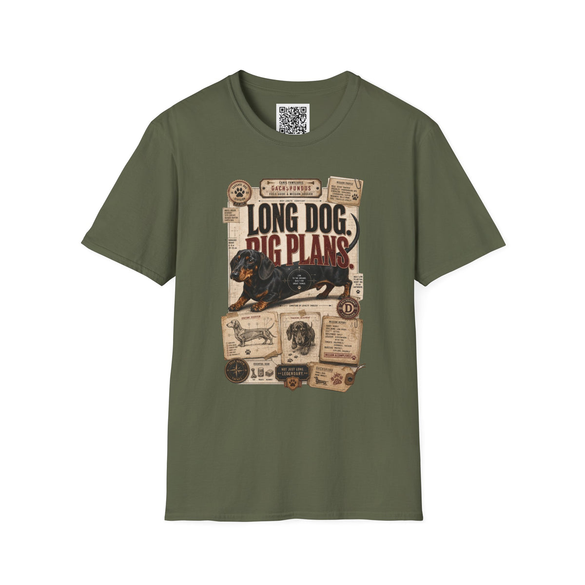 Long Dog, Big Plans Dachshund T-Shirt