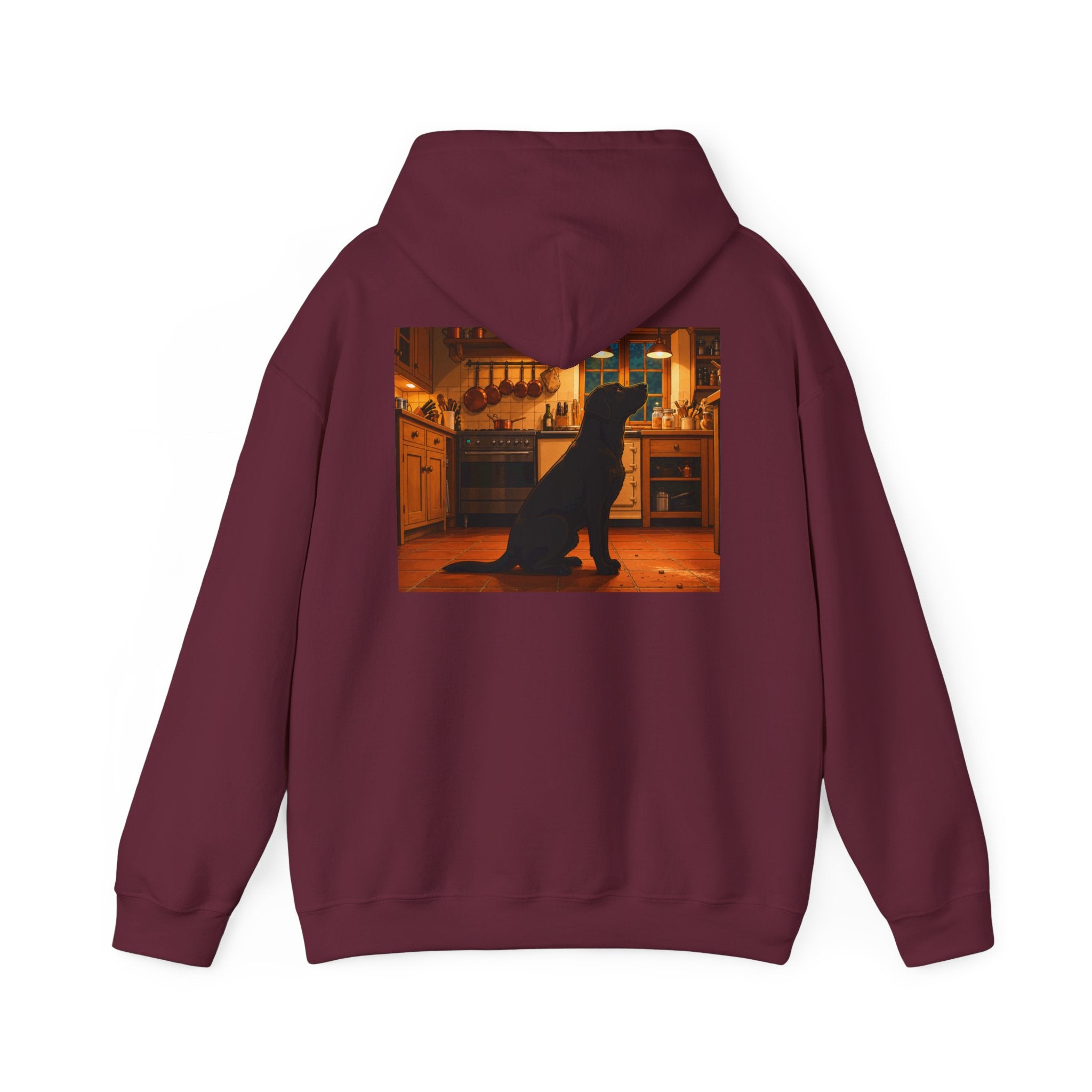 Labrador Retriever Hoodie — “Chief Crumb Inspector” Cute Labrador Kitchen Portrait Pullover