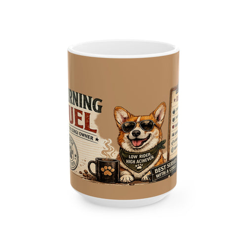 Corgi Coffee Mug – "Morning Fuel"