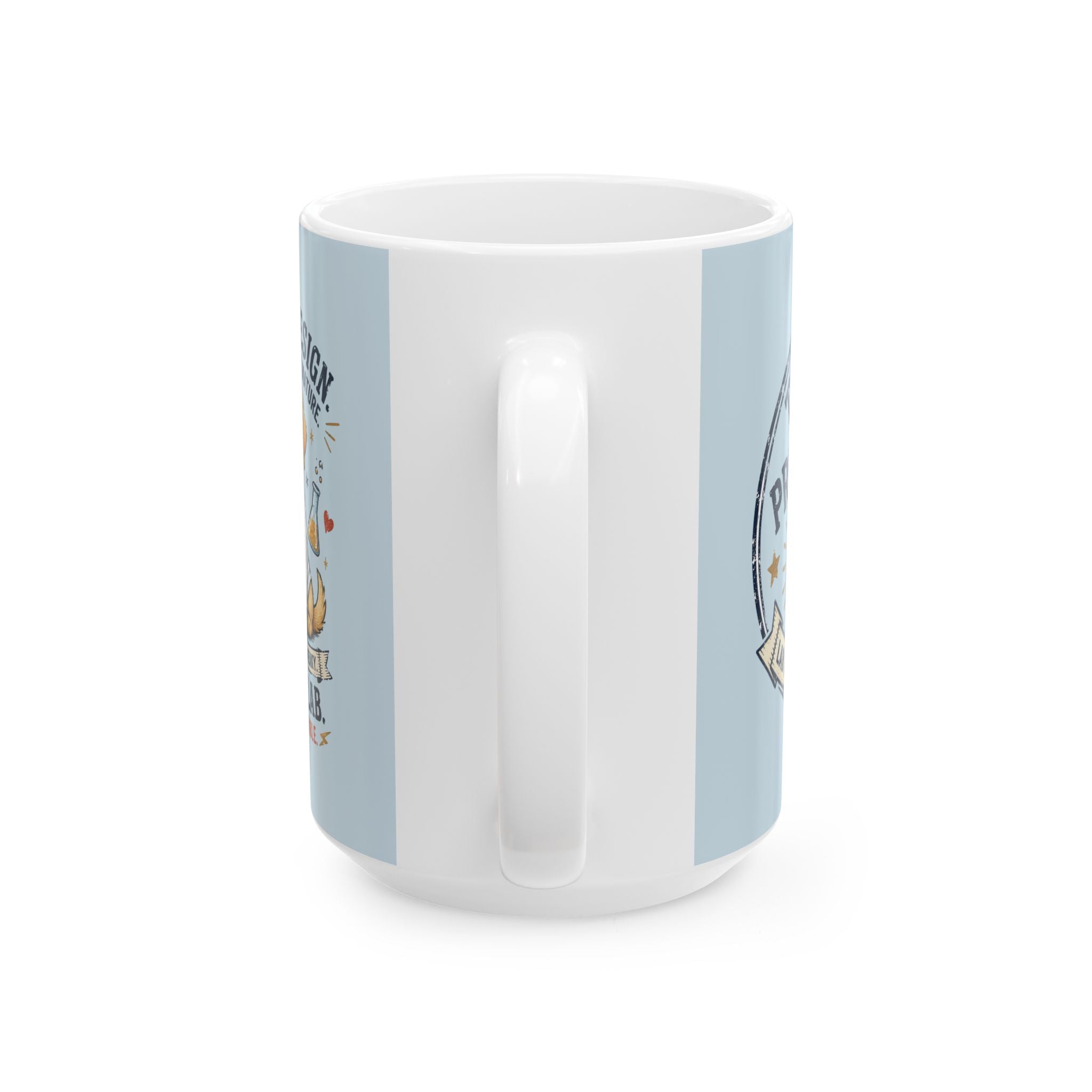 Cute Lab Lover Mug — "Cuteness Overload" Ceramic Coffee Cup (11oz & 15oz)