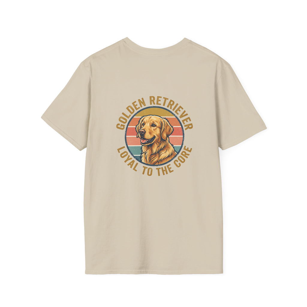 Golden Retriever Good Boy Club Print T-Shirt