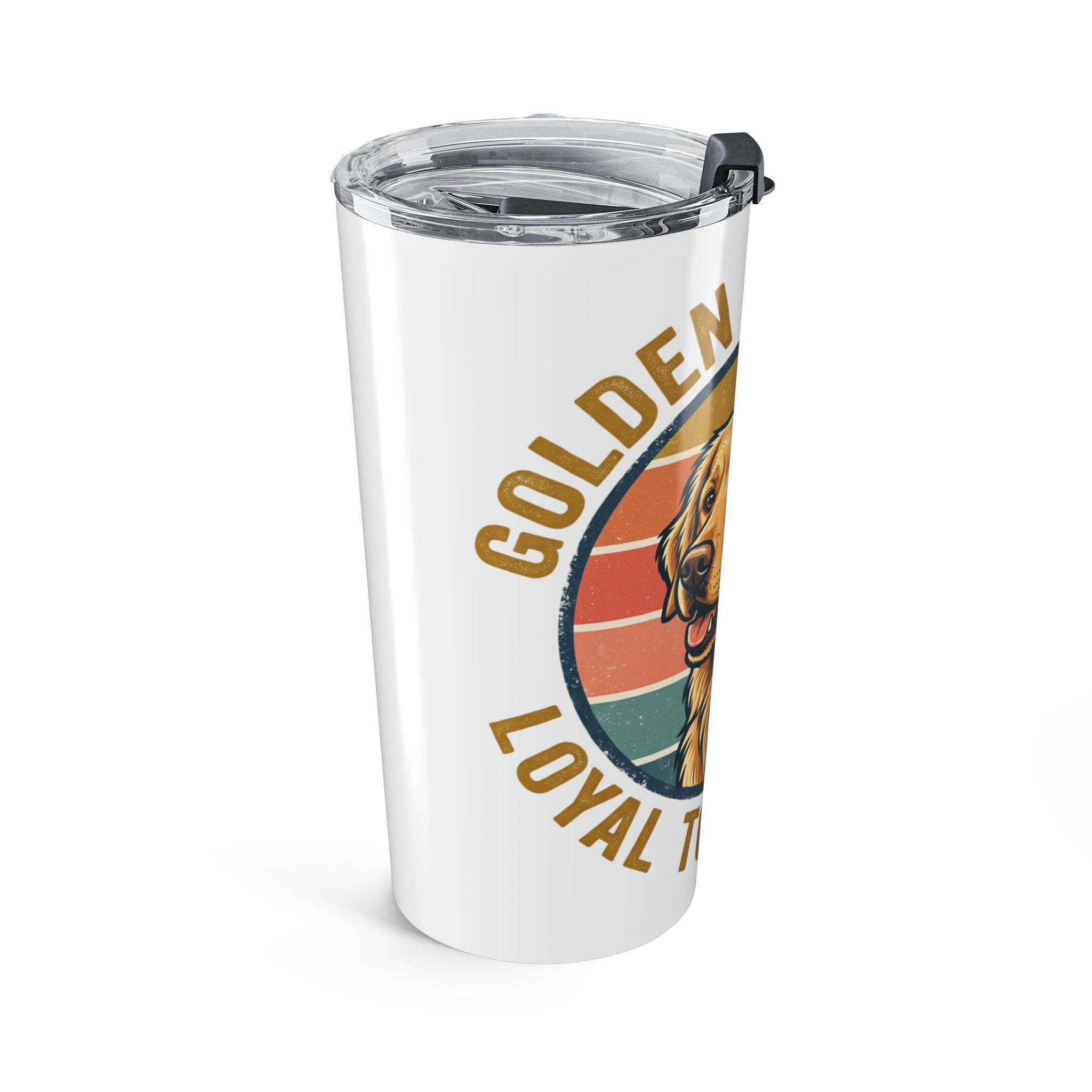 Golden Retriever 20oz Tumbler — Retro Dog Lover Travel Mug