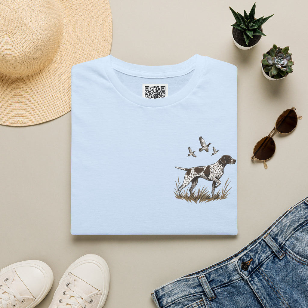 Pointer Dog Graphic T‑Shirt — Vintage Hunting Bird Design