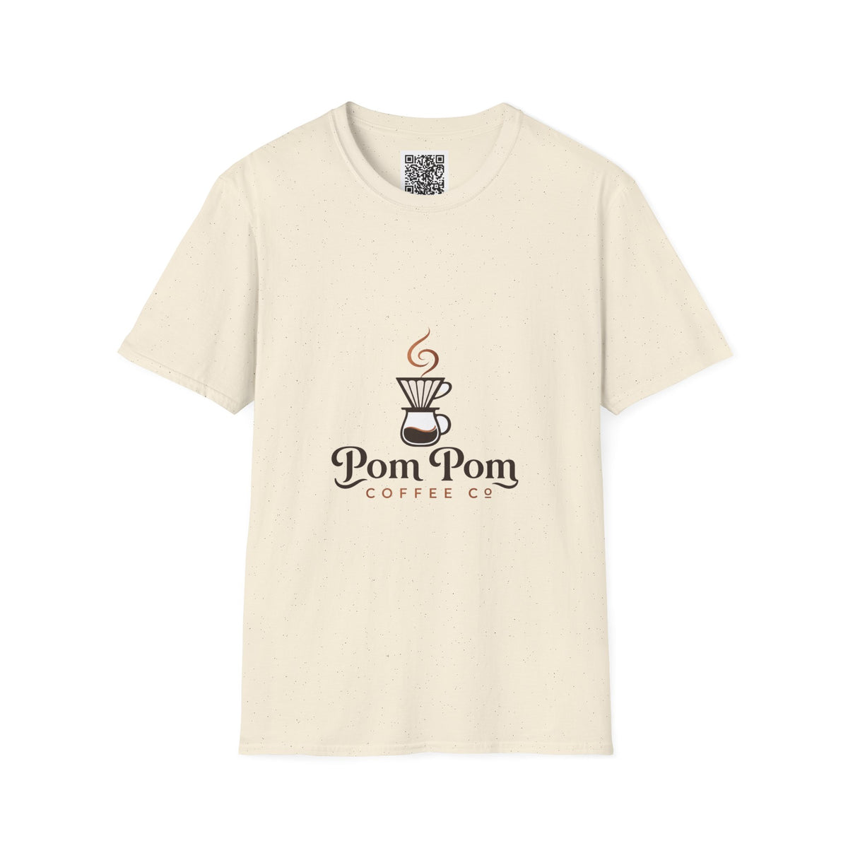Pomeranian Pom Pom Coffee Pomeranian T-Shirt — “Fueled by Coffee and Pom Pom Energy”