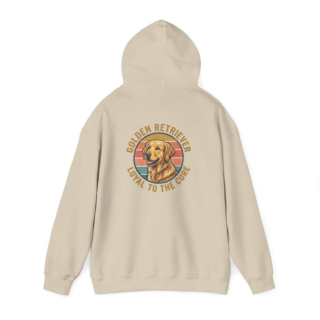 Golden Retriever Hoodie — "Loyal to the Core" Dog Lover Pullover