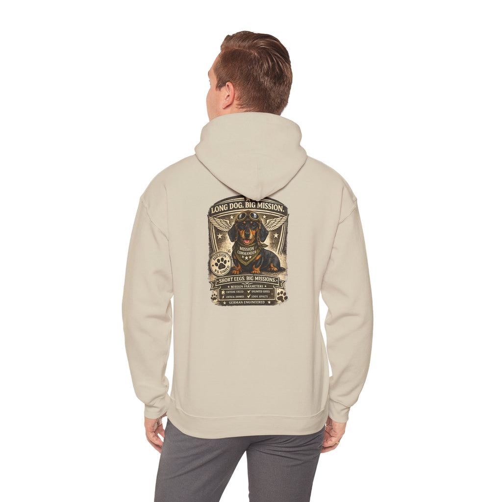 Dachshund — "Long Dog" Vintage Badge Graphic