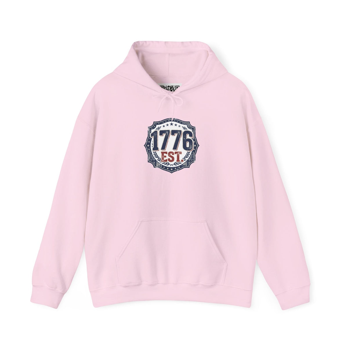 1776 Patriotic Hoodie — "Free Because of the Brave" Military Veteran Sweatshirt
