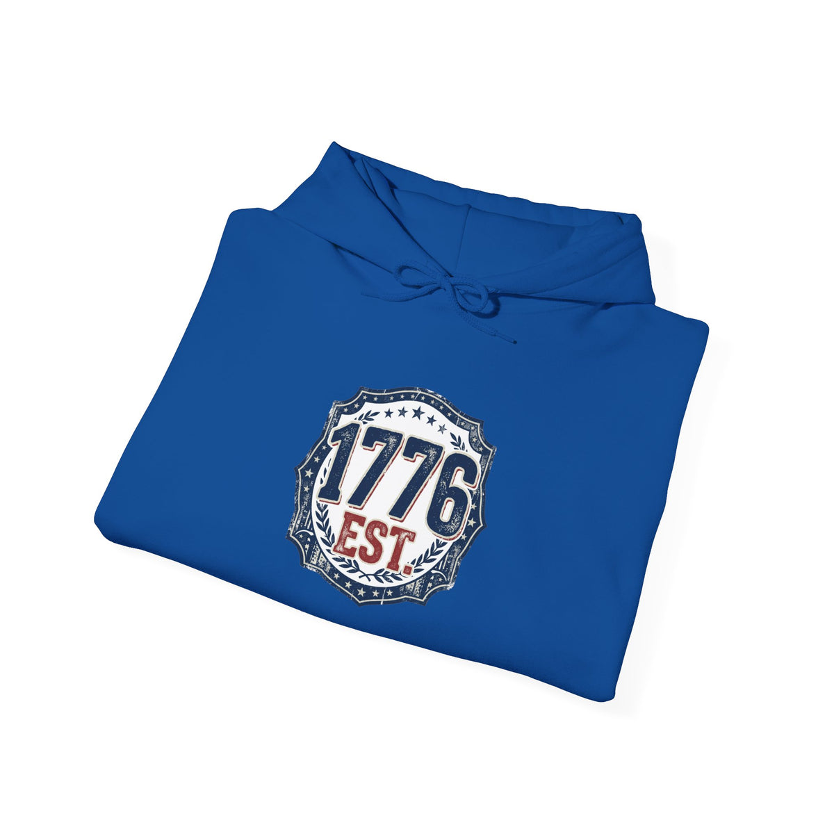 1776 Patriotic Hoodie — "Free Because of the Brave" Military Veteran Sweatshirt