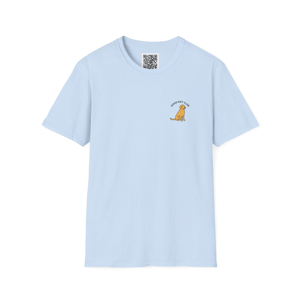 Golden Retriever Good Boy Club Print T-Shirt