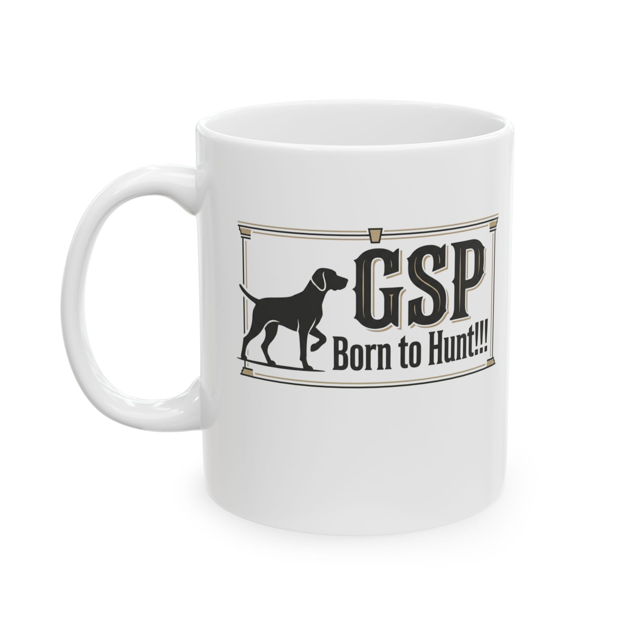 German Shorthaired Pointer Blueprint Ceramic Mug (11oz, 15oz)