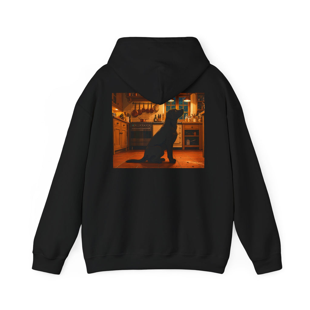 Labrador Retriever Hoodie — “Chief Crumb Inspector” Cute Labrador Kitchen Portrait Pullover