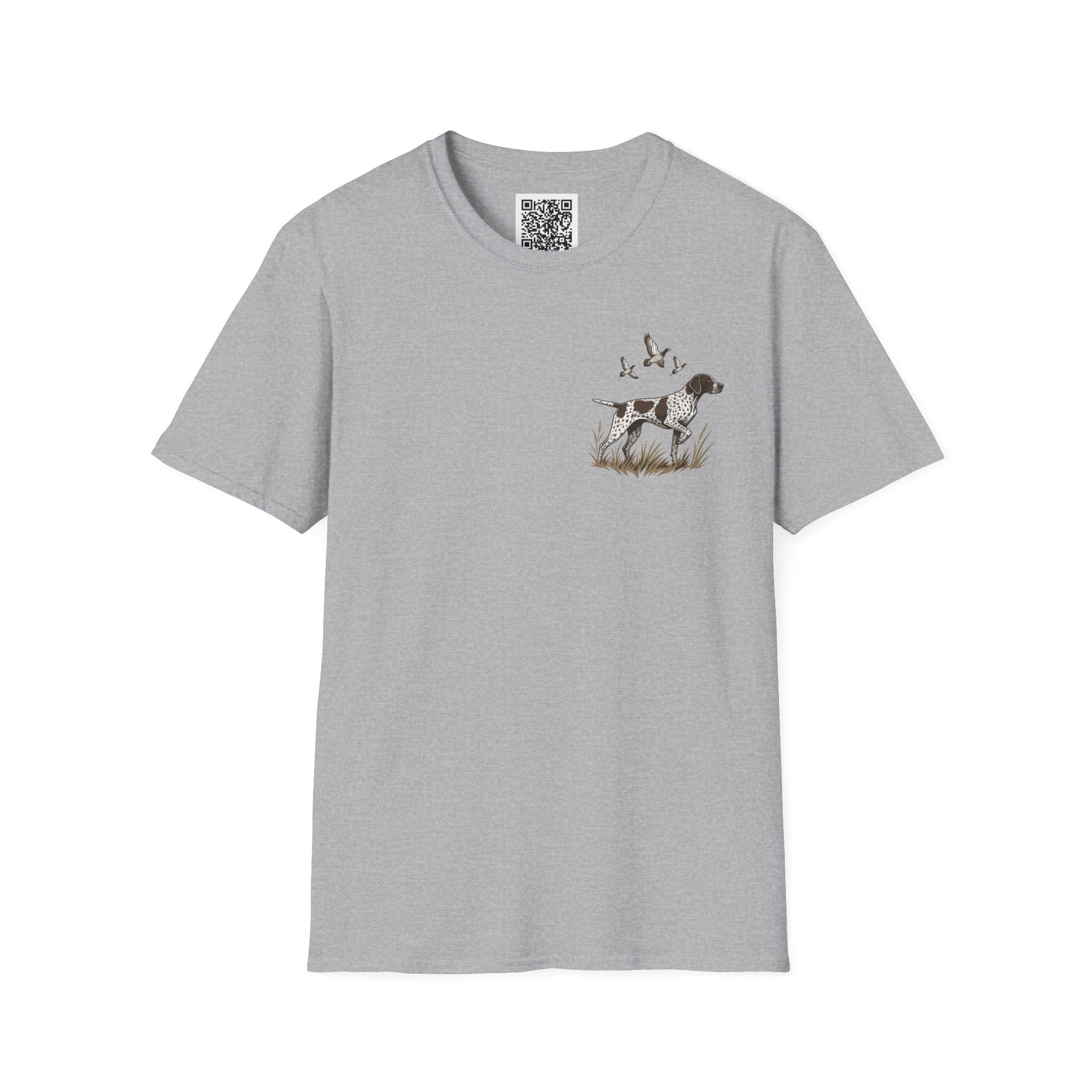 Pointer Dog Graphic T‑Shirt — Vintage Hunting Bird Design