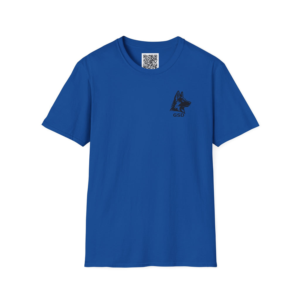 German Shepherd "I can run 30 MPH...What's your super power?" T‑Shirt