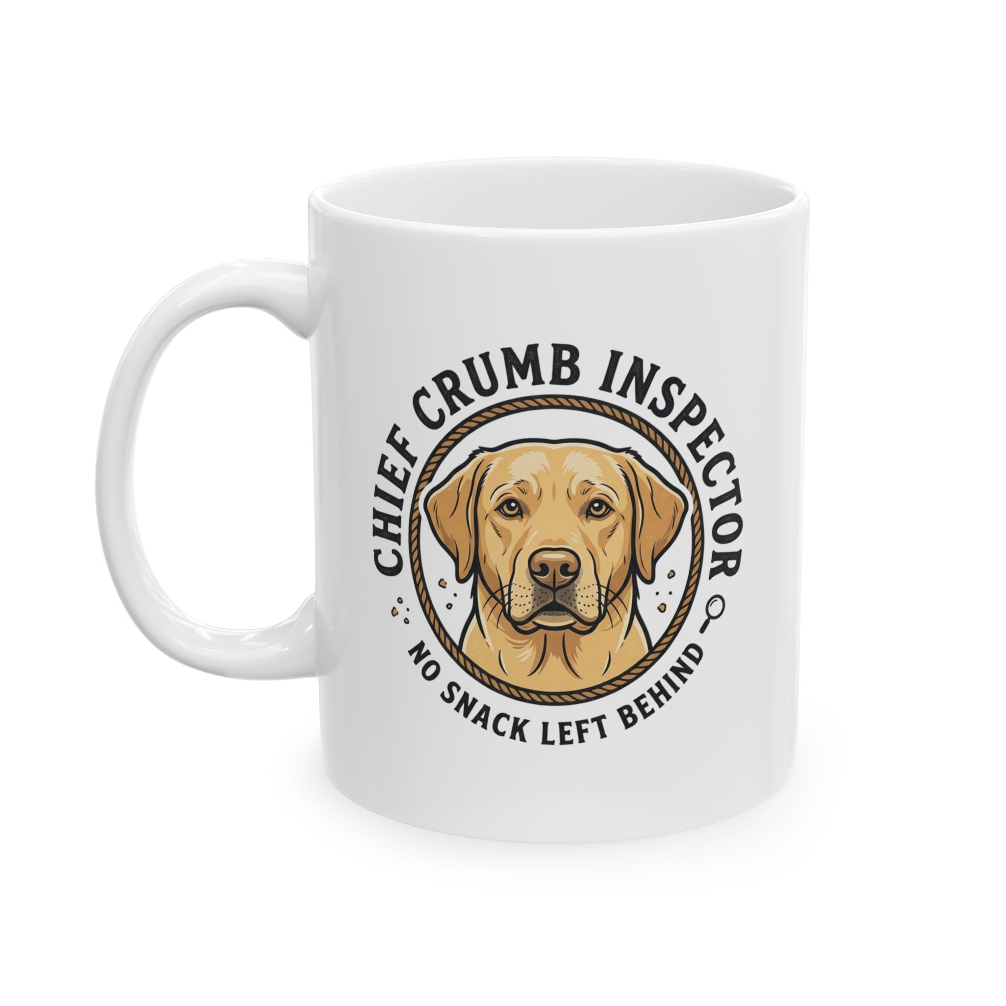 Labrador Retriever Chief Crumb Inspector Ceramic Mug – Coffee Cup (11oz & 15oz)