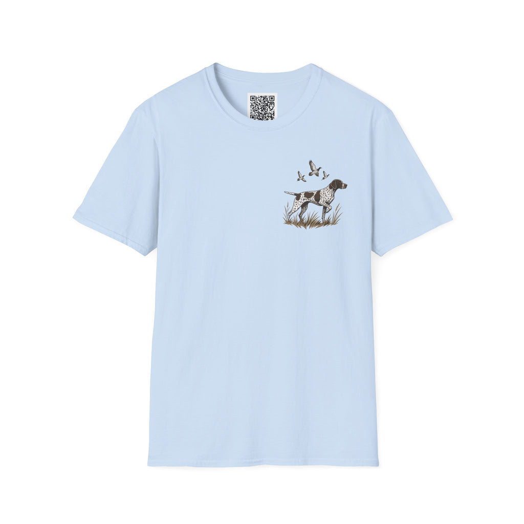 Pointer Dog Graphic T‑Shirt — Vintage Hunting Bird Design