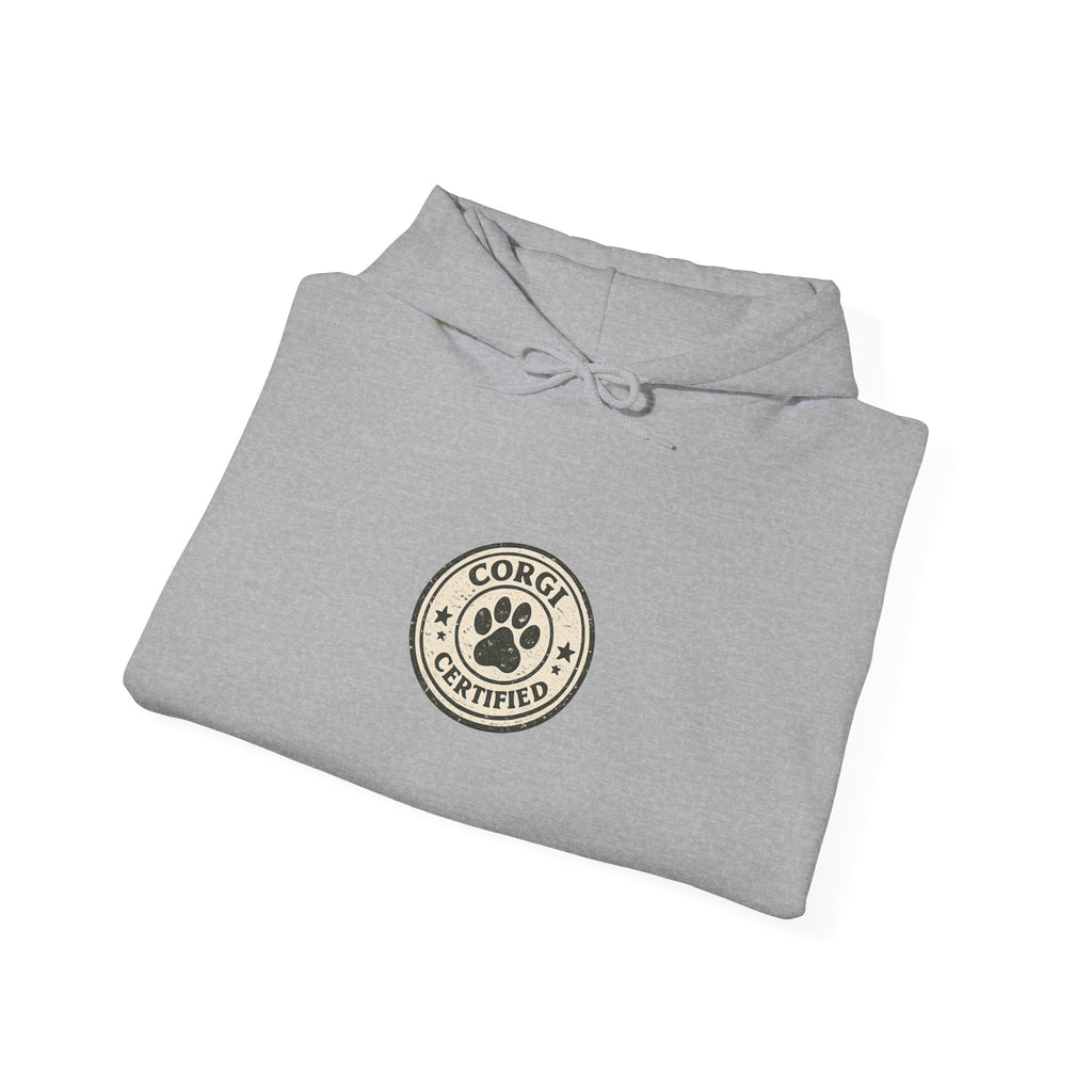 Corgi High Achiever Hoodie — 'Low Risk, High Achiever'