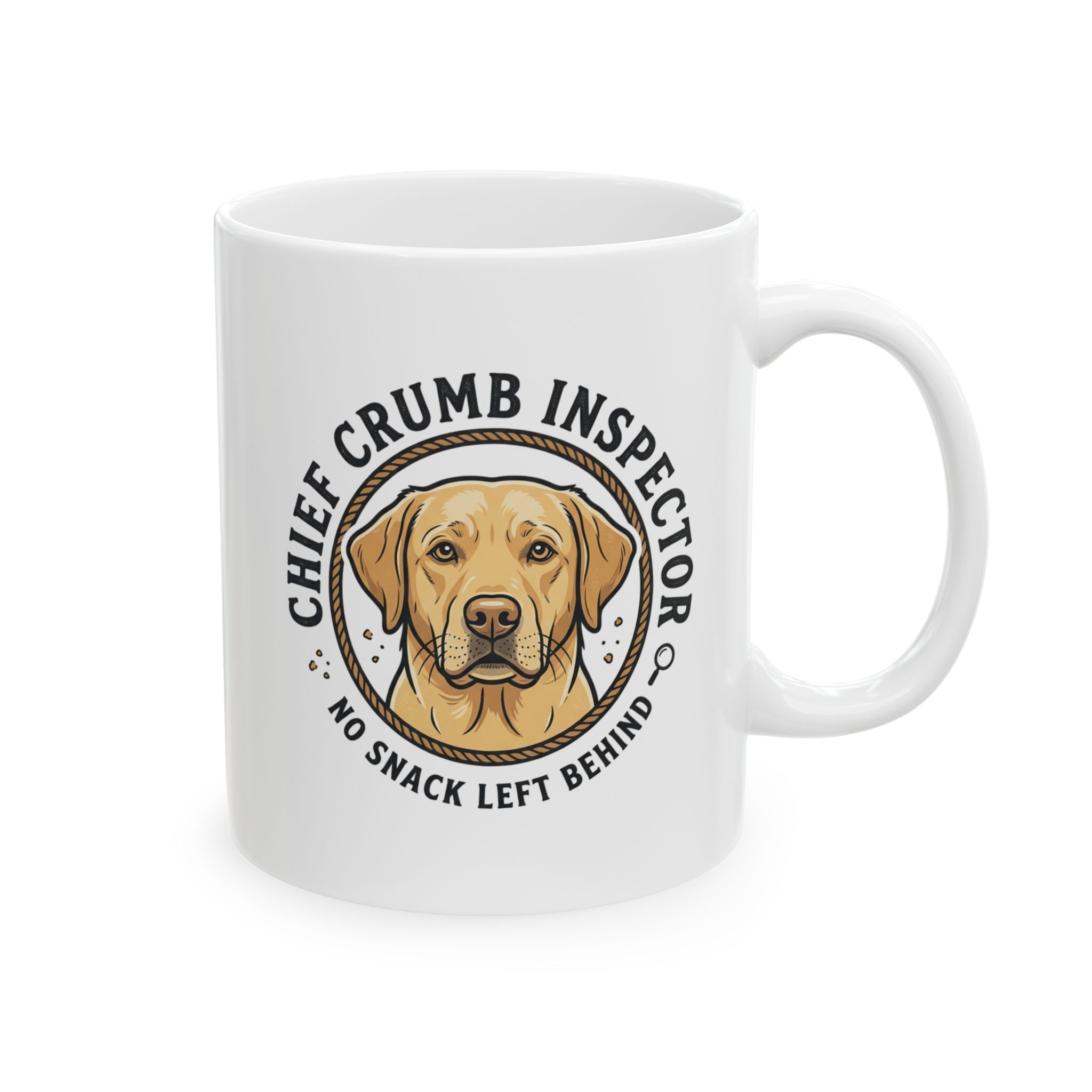 Labrador Retriever Chief Crumb Inspector Ceramic Mug – Coffee Cup (11oz & 15oz)