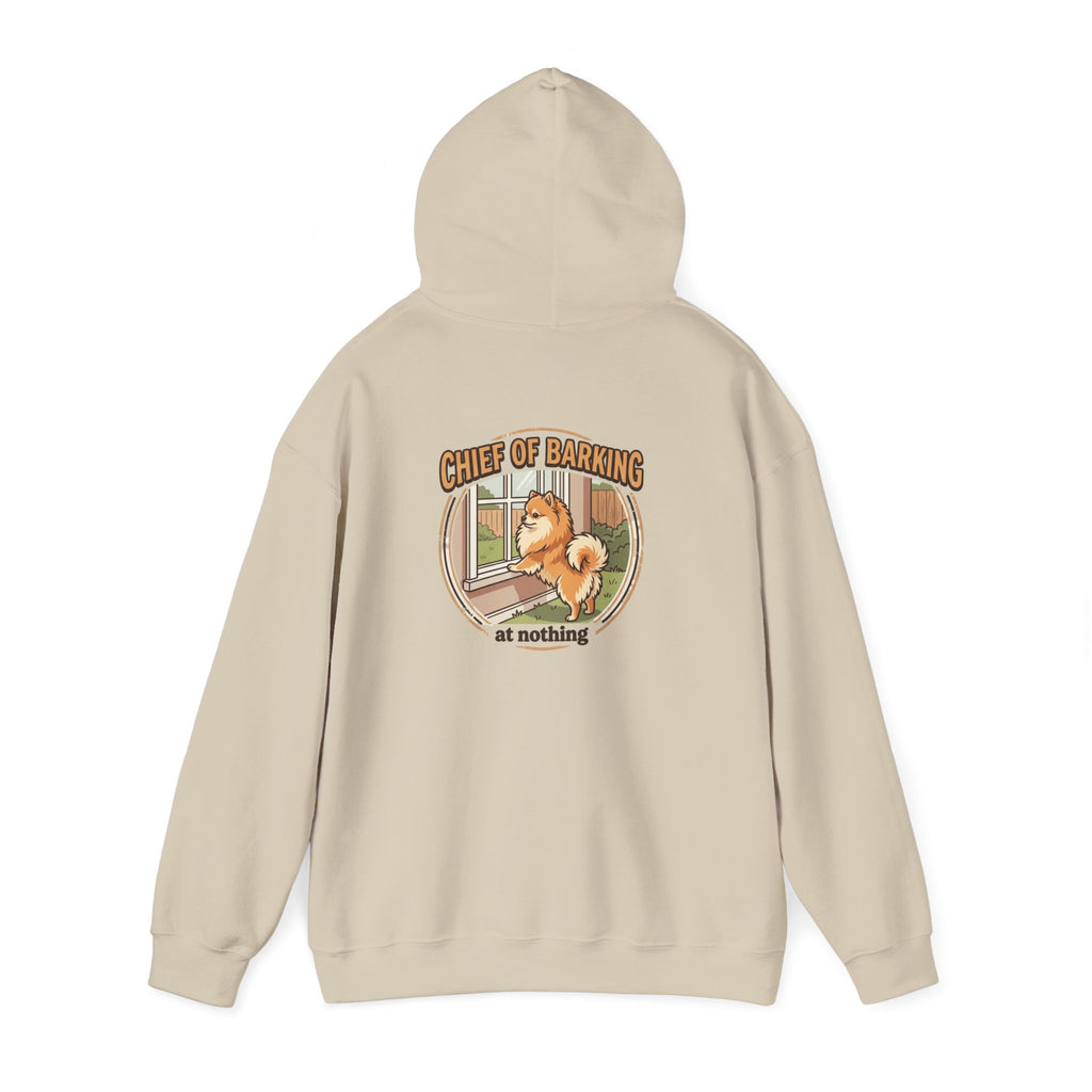 Pomeranian 'Chief of Barking at Nothing' Hoodie