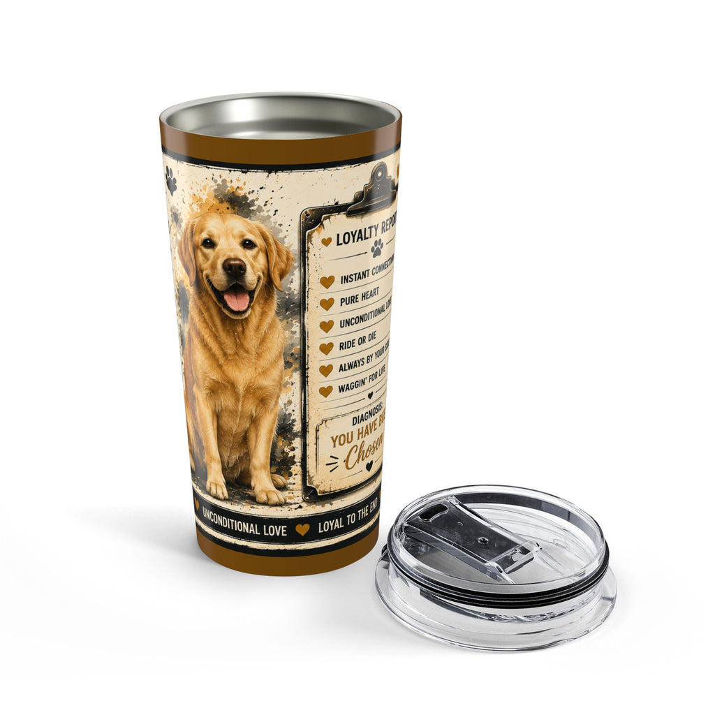 Tumbler – "Stay Golden" Dog Lover Travel Cup