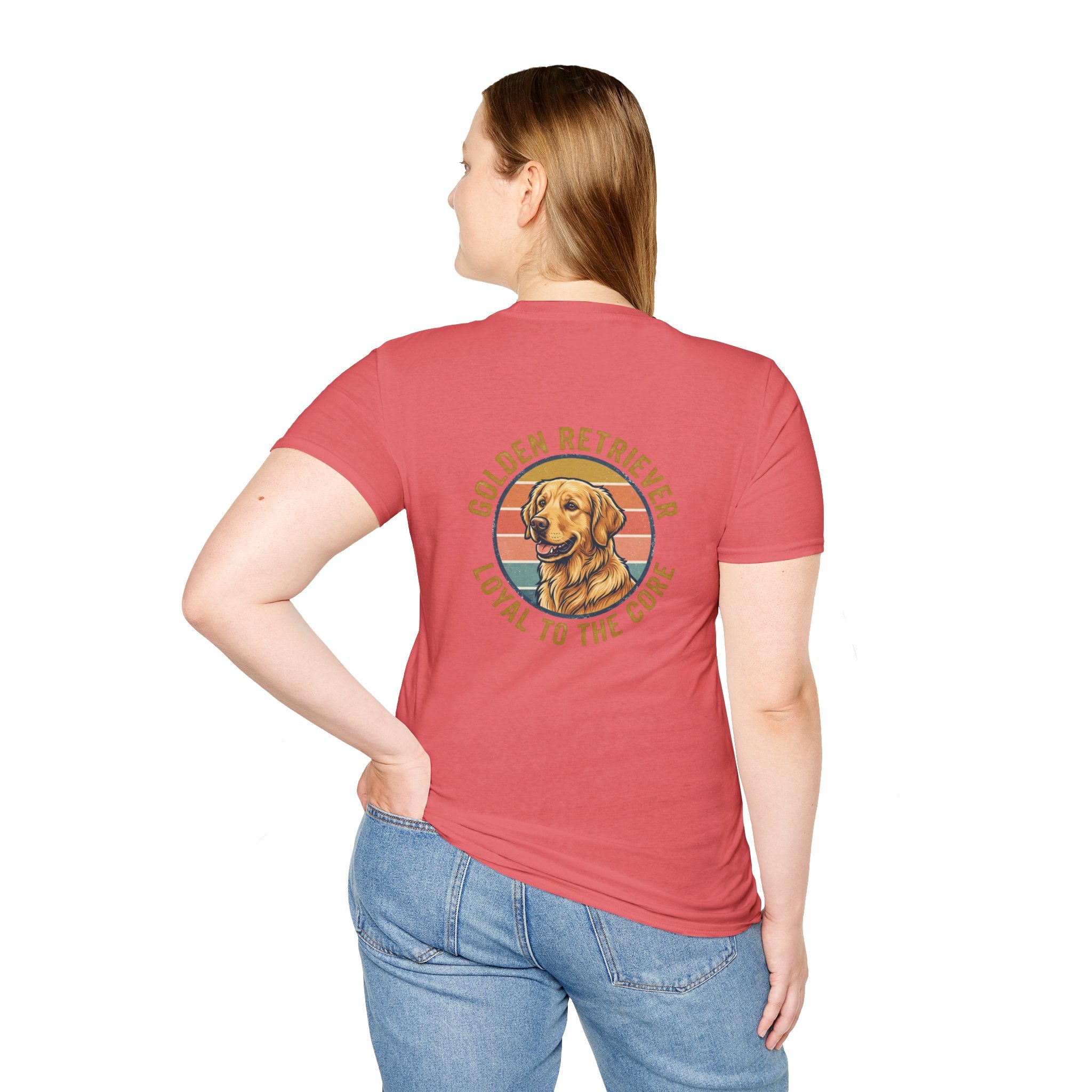Golden Retriever Good Boy Club Print T-Shirt