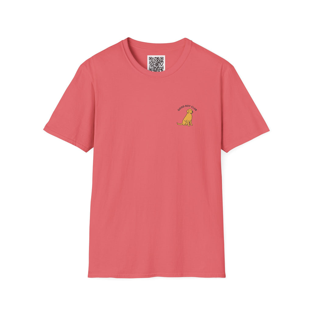 Golden Retriever Good Boy Club Print T-Shirt