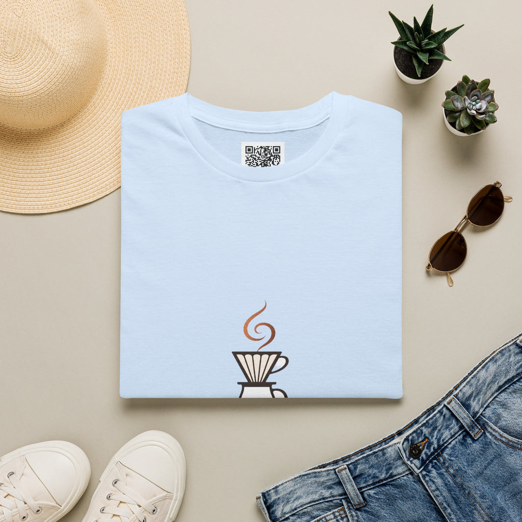 Pomeranian Pom Pom Coffee Pomeranian T-Shirt — “Fueled by Coffee and Pom Pom Energy”