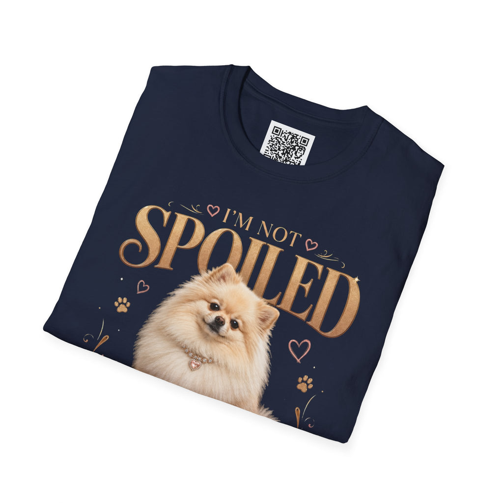 Pomeranian T-Shirt — "I'm Not Spoiled, I'm Well Cared For"