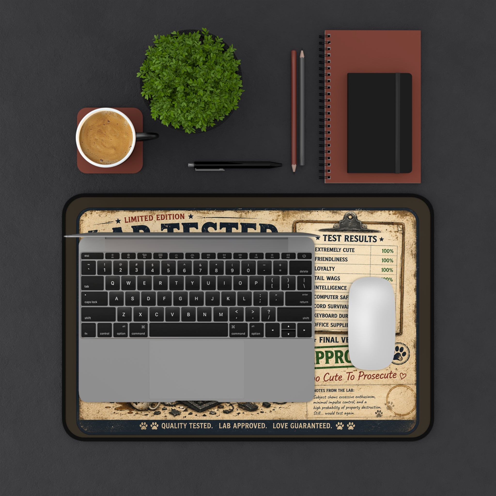 Lab Tested Labrador Desk Mat – Cute Approved Pet-Themed Mousepad