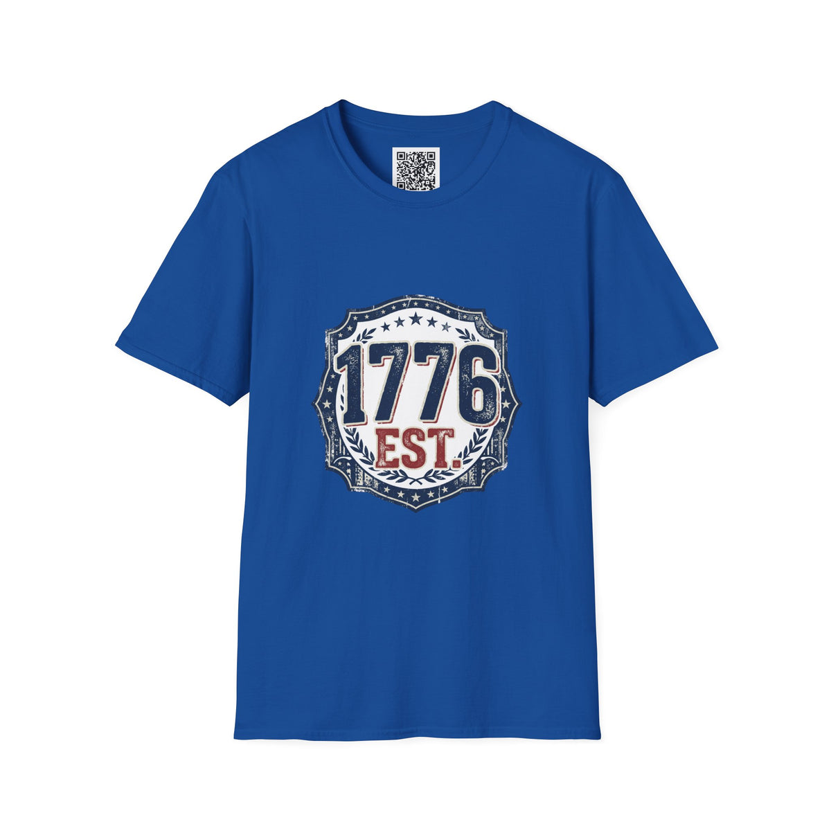 1776 Vintage Shield T-Shirt — Patriotic Independence Day Tee